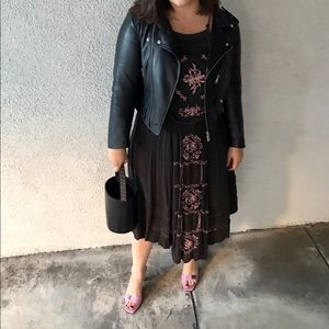 Free People Backless Midi with Embroidery